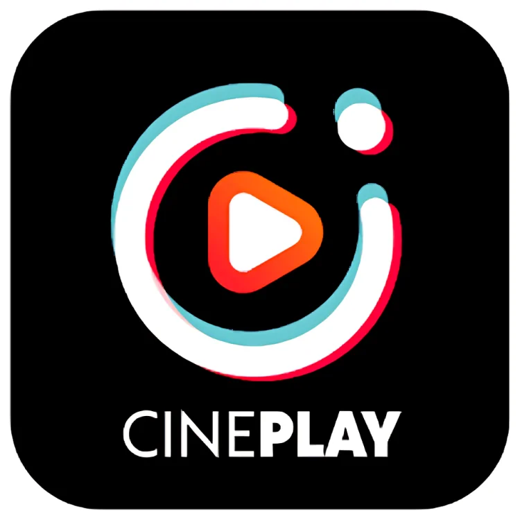 Cineplay app interface on Android showing a library of movies and shows with Apk Ninja branding.