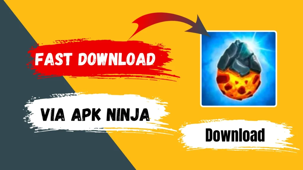 Monster Legends Apk Download for Andriod Latest Version 17.8.4 2 Monster Legends APK logo with a fast download button and APK Ninja branding.