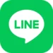 LINE app interface on Android showing chat screen, free call feature, and colorful stickers with Apk Ninja branding.